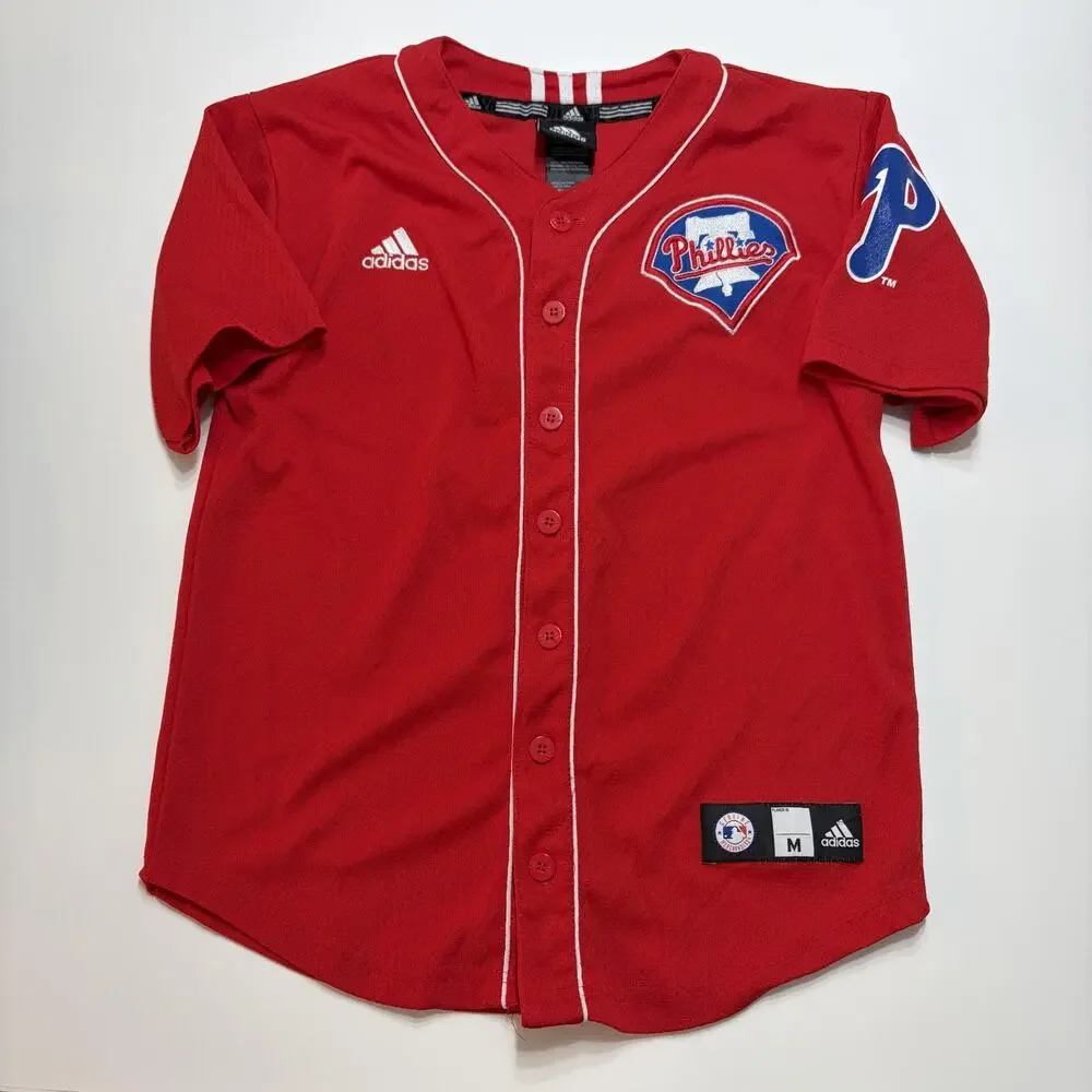 Philadelphia Phillies Jersey Youth M Ryan Howard 6 Adidas